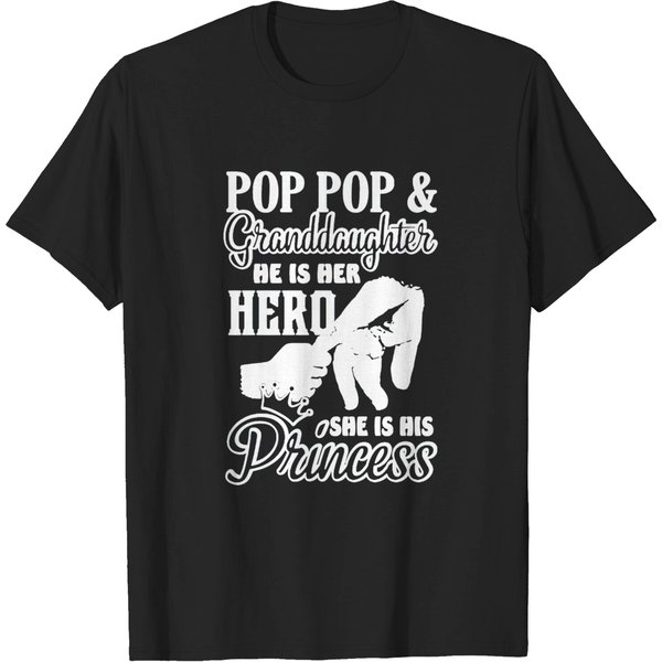 Pop Pop And Granddaughter Shirt T-Shirt-image