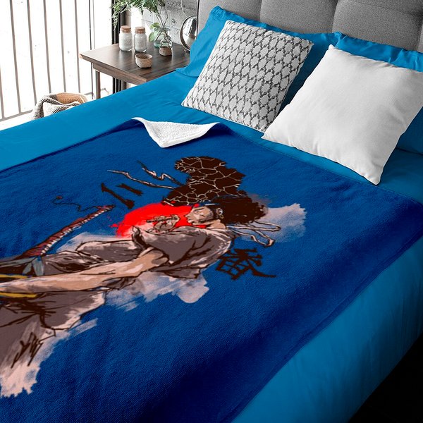 From Arfrica To Japan - Afro Samurai - Baby Blankets-image