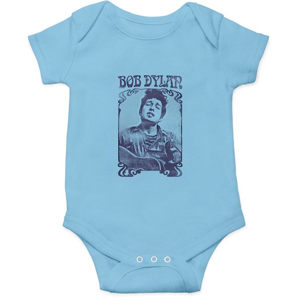 Bob Dylan // Vintage Faded Style Fan Design - Bob Dylan - Onesies-image