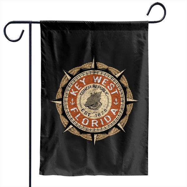 Key West, Fl, Conch Republic Garden Flags-image