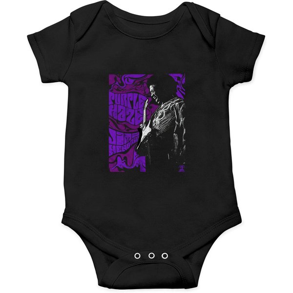 Jimi Hendrix Experience Purple Haze Rock Onesies-image