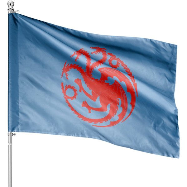 Targaryen Three Dragons House Flags, House Of Dragon House Flags-image