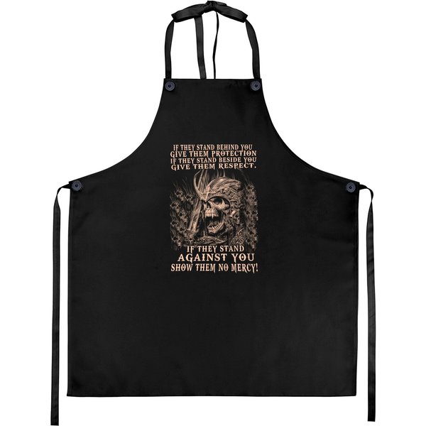 Viking Show Them No Mercy Aprons-image