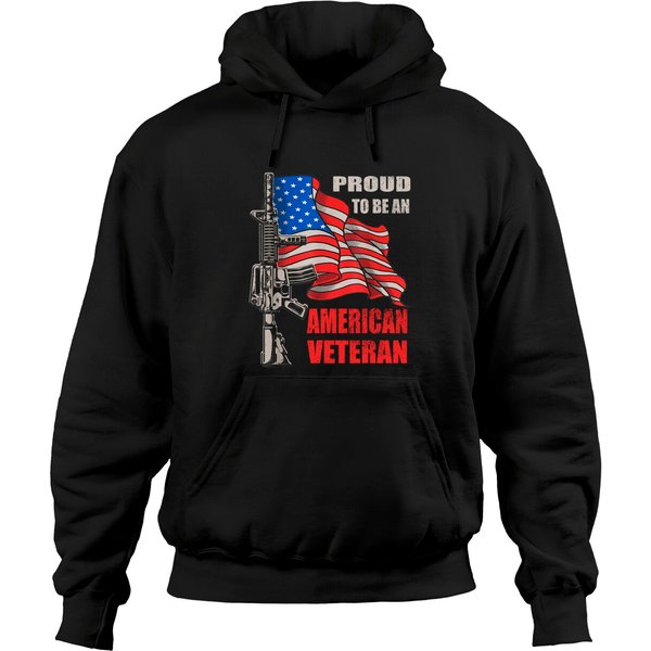 Proud To Be An American Veteran Hoodies-image