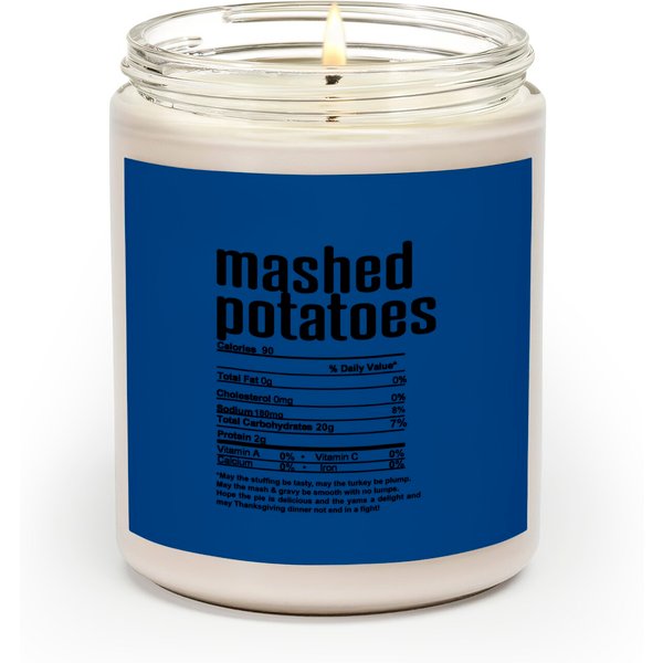 Thanksgiving Mashed Potatoes Nutritional Facts Scented Candles-image