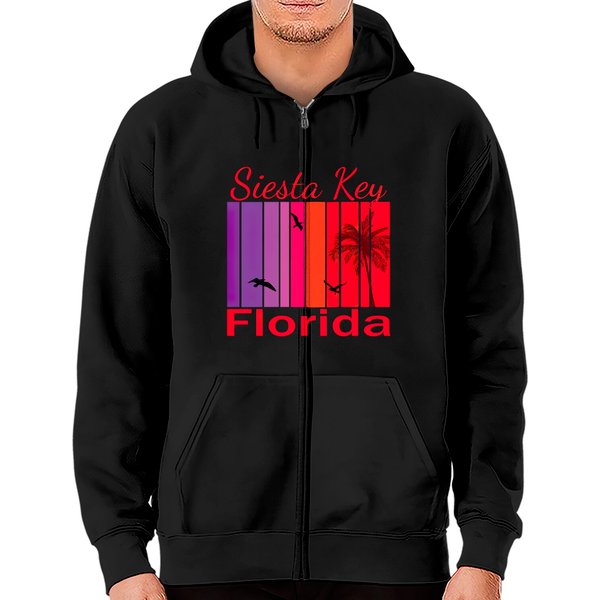 Siesta Key Florida - Siesta Key Florida - Zip Hoodies-image
