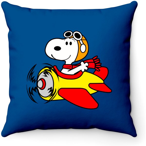 Snoopy Fly Airplane - Snoopy - Throw Pillows-image
