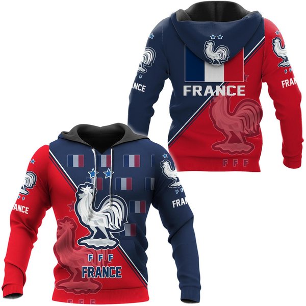 France National Soccer Team, Qatar World Cup 2022 Champions Soccer Team 3d Hoodie