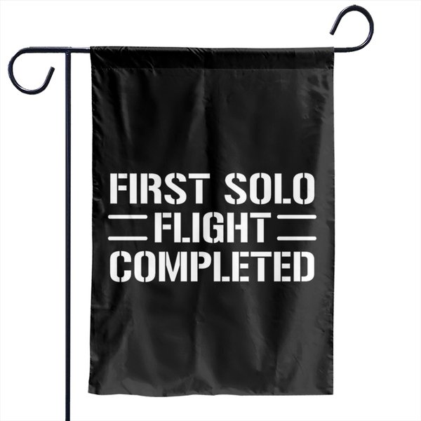 First Solo Flight Pilot Student Aviation Garden Flags Garden Flags-image