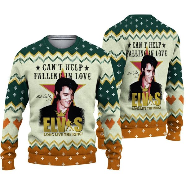 Can't Help Falling In Love Ugly Christmas Sweater