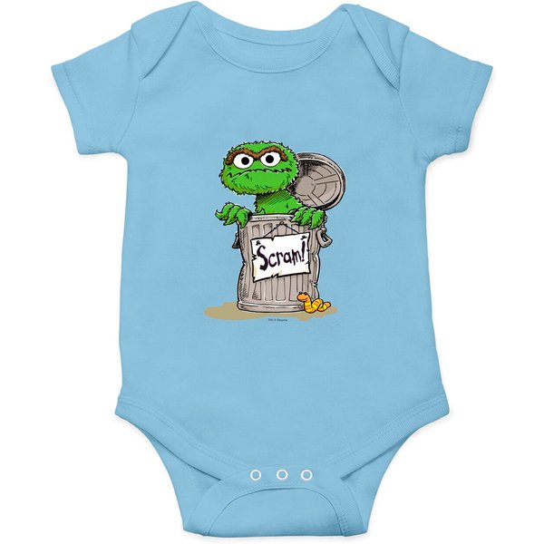 Oscar The Grouch Scram Onesies-image