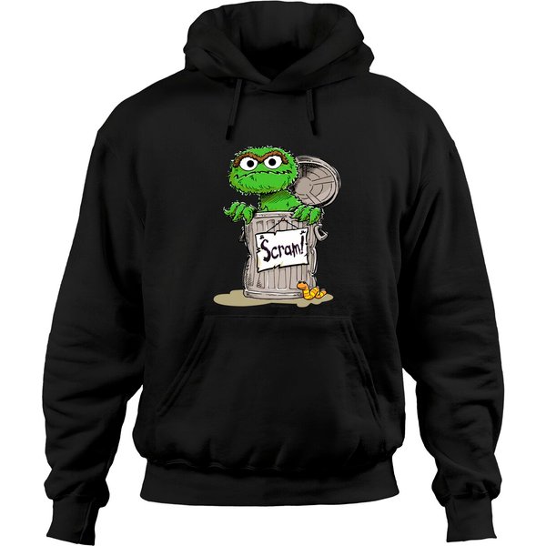 Oscar The Grouch Scram Hoodies