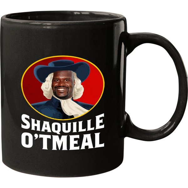 Shaquille Oatmeal O'neal Parody Funny Oats Tee| Shaquille Oatmeal Mugs