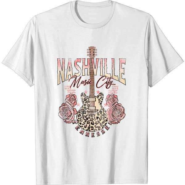 Nashville Music City Graphic Tee Shirt-image