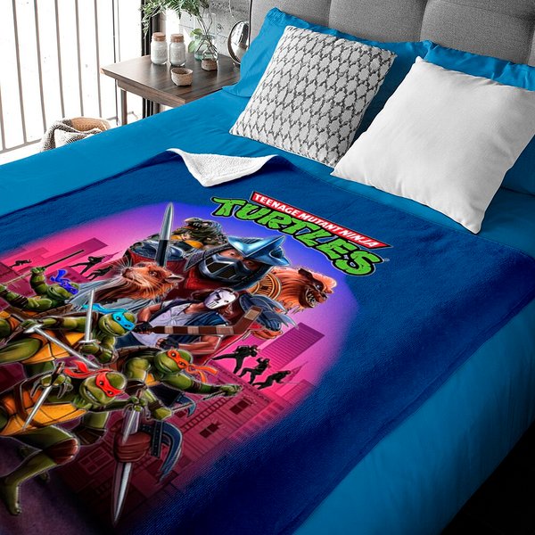 Vintage 90S Teenage Mutant Ninja Turtles Baby Blankets-image