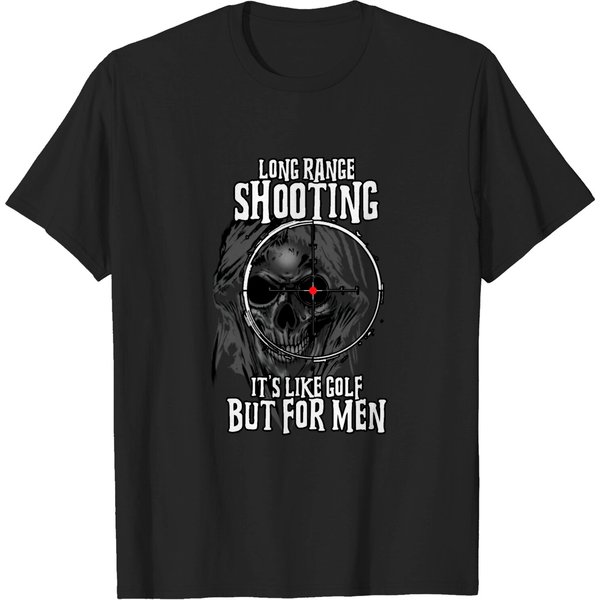Long Range Shooting It's Like Golf But For Men T-Shirt-image