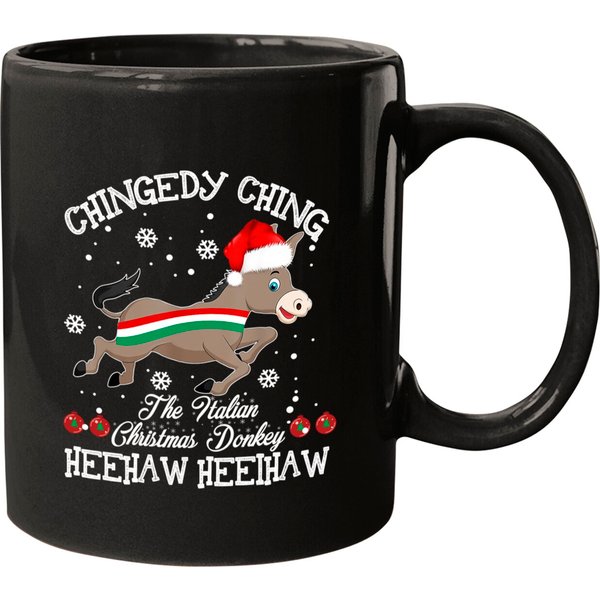 Dominick The Christmas Donkey Italian Donkey Christmas Gifts Mugs