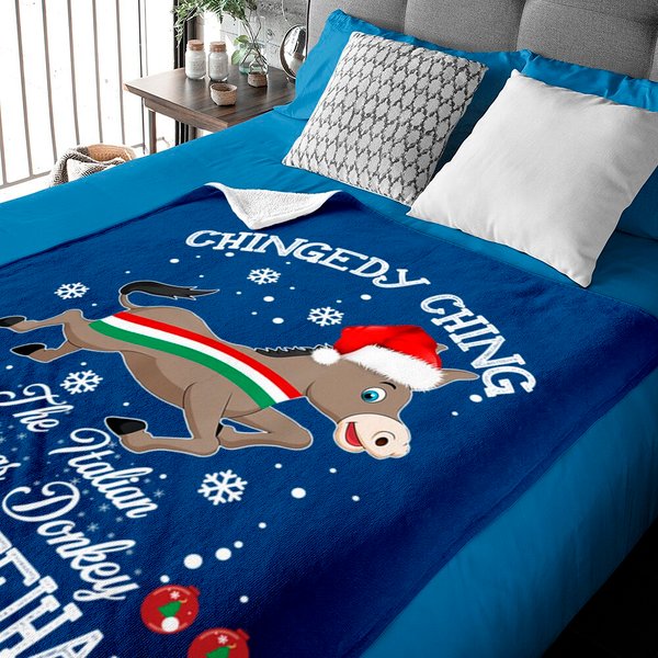Dominick The Christmas Donkey Italian Donkey Christmas Gifts Baby Blankets
