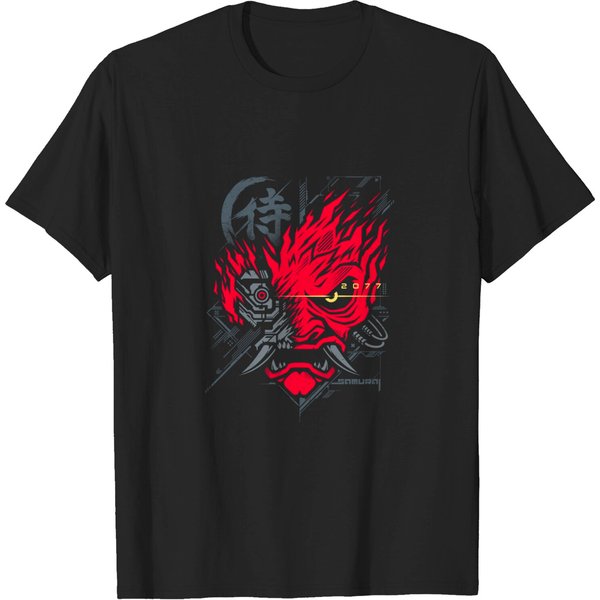 Samurai 77 V.1 - Cyberpunk - T-Shirt-image