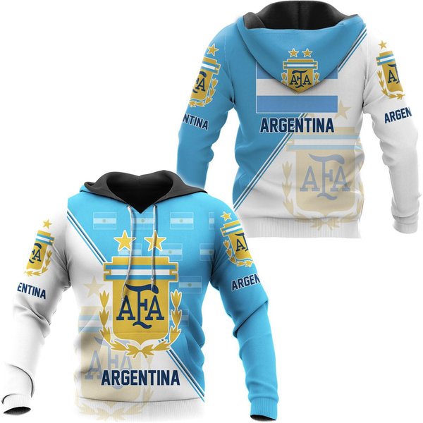 Argentina National Soccer Team, Qatar World Cup 2022 Champions Soccer Team 3D Hoodie-image