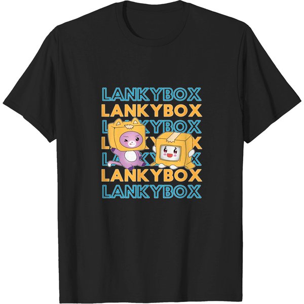 Kids Lankybox Inspired T-Shirts Funny Viral Youtuber Merch-image