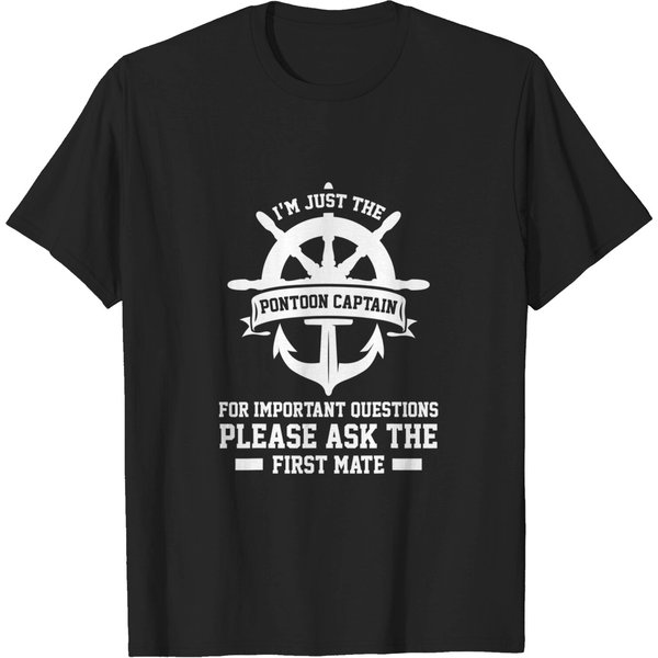 Mens I'm Just The Pontoon Captain Pontoon Captain T-Shirt-image