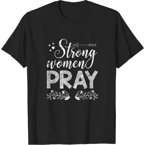Strong Women Pray Jesus Christ - Jesus Christ - T-Shirt-image