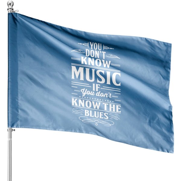 Blues Music Shirt House Flags-image
