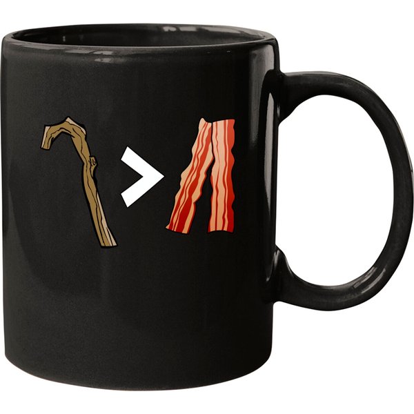 My Stick Is Better Than Bacon - Equation - Bacon - Mugs-image