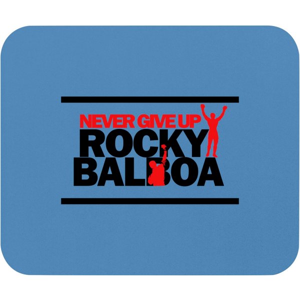 Rocky Balboa | Fan Art | Never Give Up Mouse Pads-image