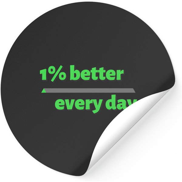 1% Better Every Day Stickers-image