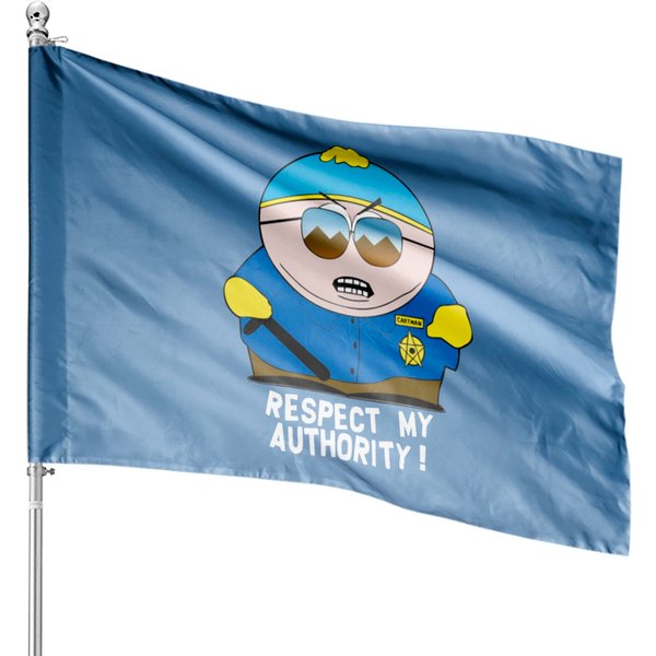 Respect My Authority Cool Vector Funny House Flags-image