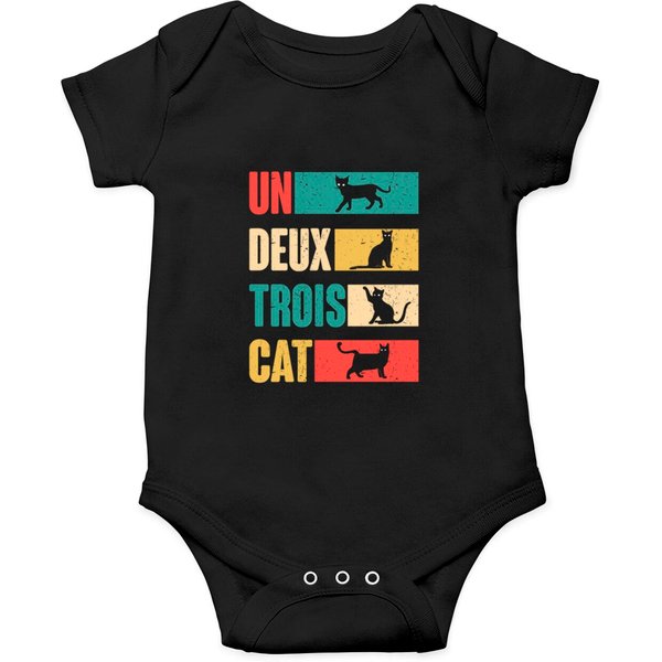 Vintage Cat Lover Onesies - Un Deux Trois Cat