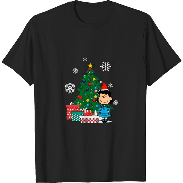 Lucy Van Pelt Around The Christmas Tree - Lucy Van Pelt - T-Shirt-image