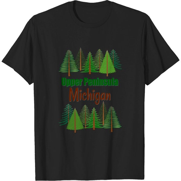 Upper Peninsula Michigan Logo Design T-Shirt-image