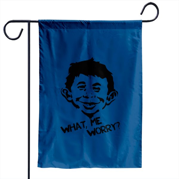 Mad What Me Worryt-garden Flags
