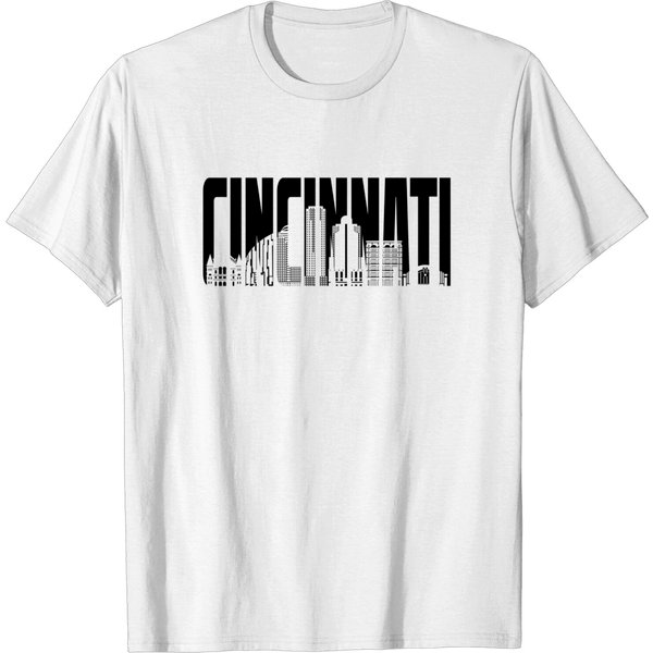 Cincinnati City Skyline Usa - Cincinnati City Skyline Usa - T-Shirt-image