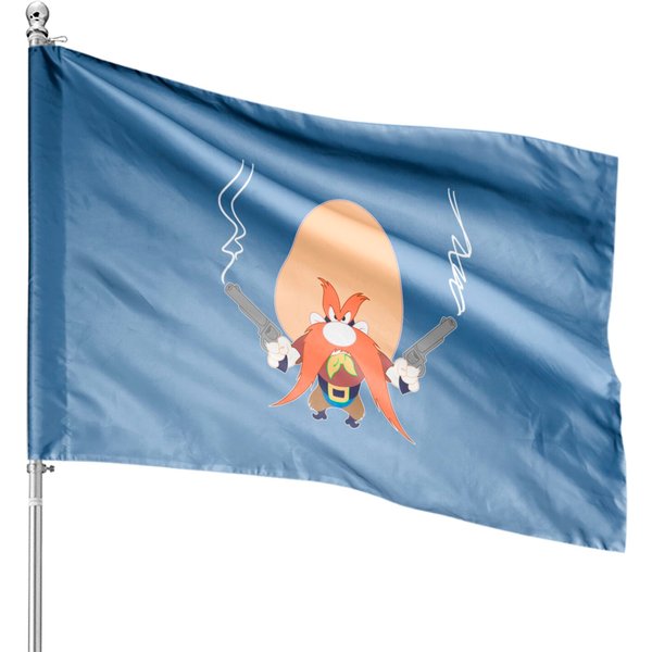 Yosemite Sam Back Off House Flags-image