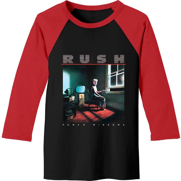 Vintage 1985 Rush Power Windows Tour Baseball Tees-image