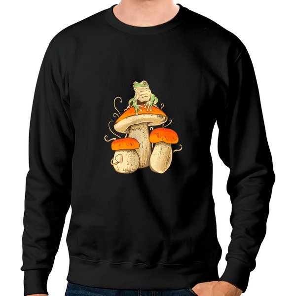 Frog And Mushrooms Sweatshirt-image