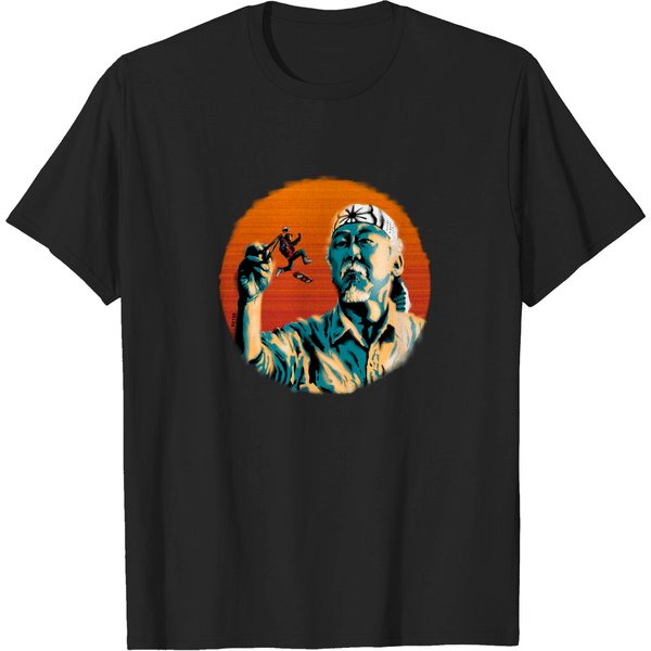 Mr. Miyagi &Amp; Marty Mcfly - Karate Kid - T-Shirt-image
