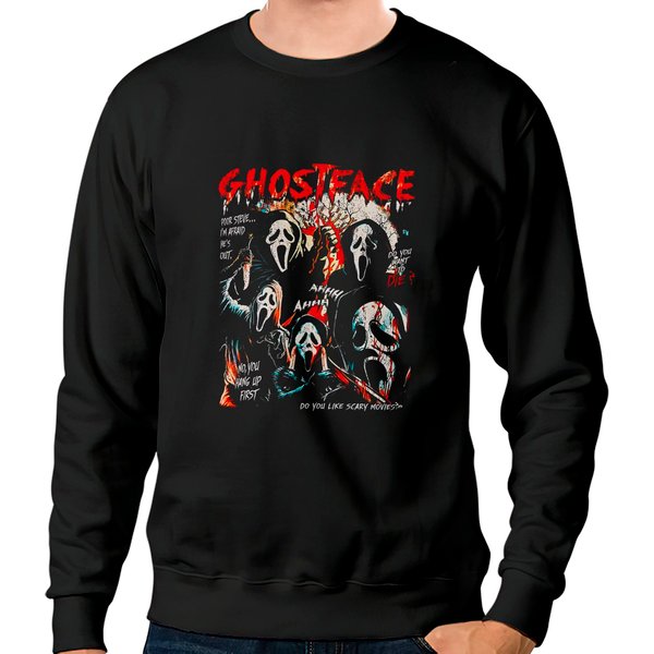 Vintage Scream Ghostface Sweatshirt, Ghostface Killah Merch-image