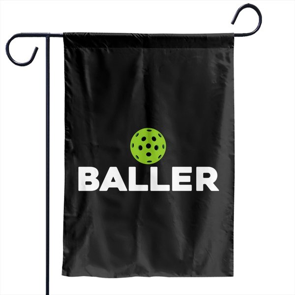 (Pickle)Baller Pickleball Garden Flags-image