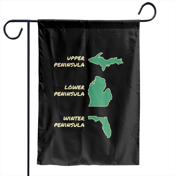 Michigan Florida Peninsula Gift Garden Flags-image