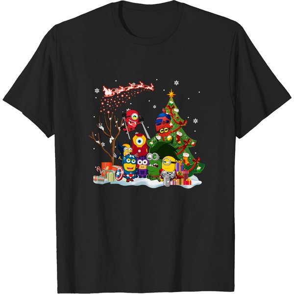 Minion Sweatshirts Christmas, Merry Christmas T-Shirt-image