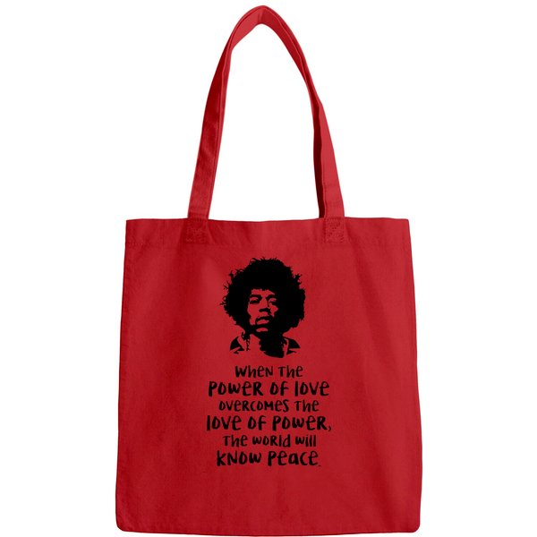 The Power Of Love Jimi Hendrix Quote Bags-image