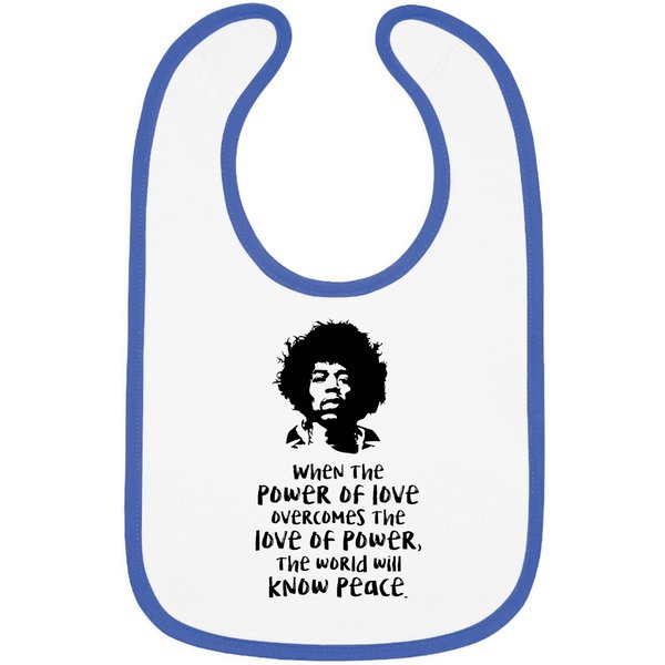 The Power Of Love Jimi Hendrix Quote Bibs