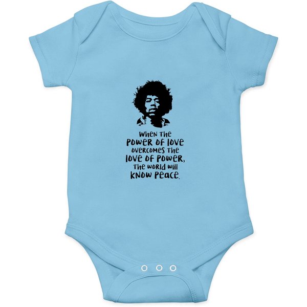 The Power Of Love Jimi Hendrix Quote Onesies-image