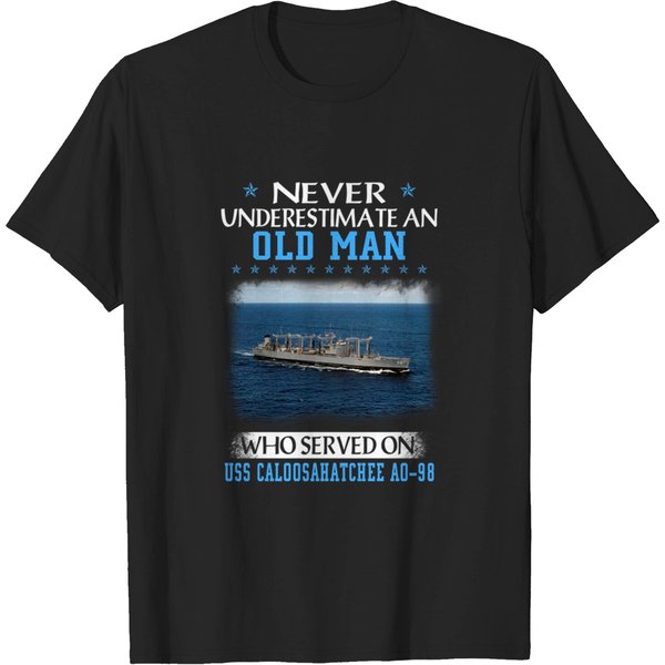 Uss Caloosahatchee Ao-98 Veterans Day Christmas Gift - Father Day - T-Shirt-image