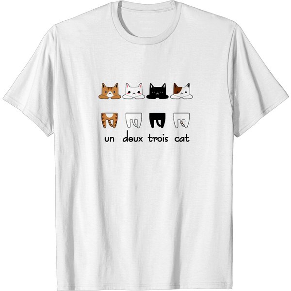 One Two Three Cats - Cats - T -Shirt-image